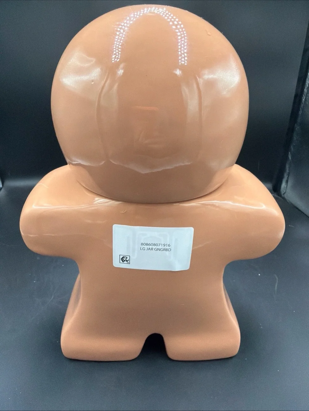 Holiday Time Gingerbread Man Tuxedo Christmas Cookie Jar Canister NEW